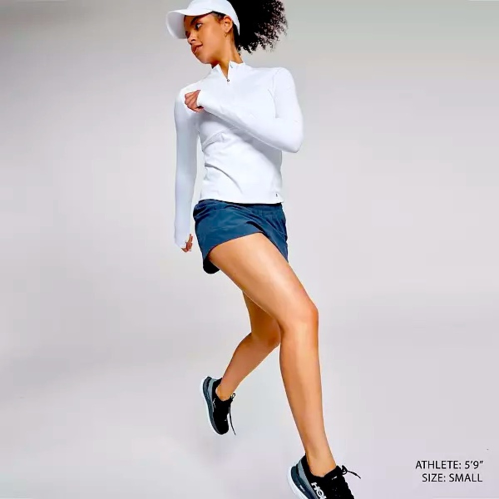Calia mid rise infinity running shorts, size small. Color- Ardosia slate.